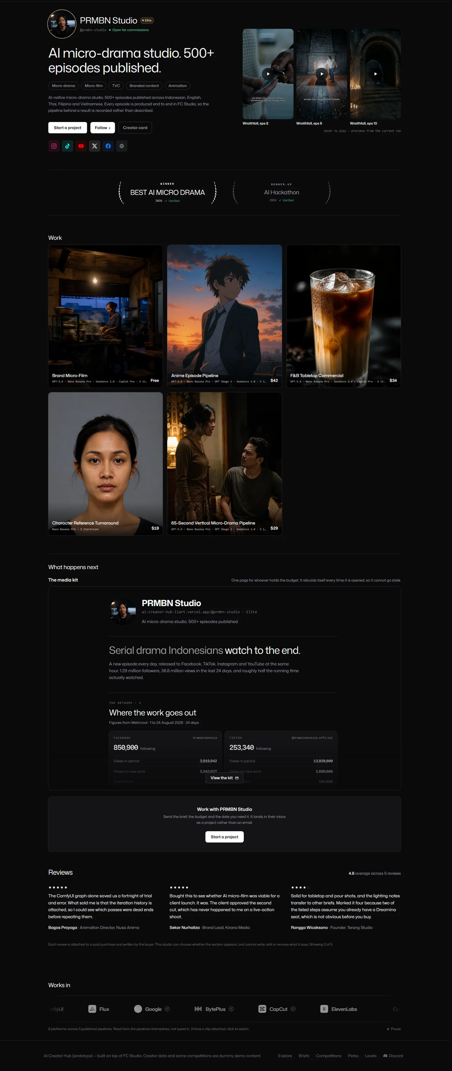 AI Creators Hub — Your page